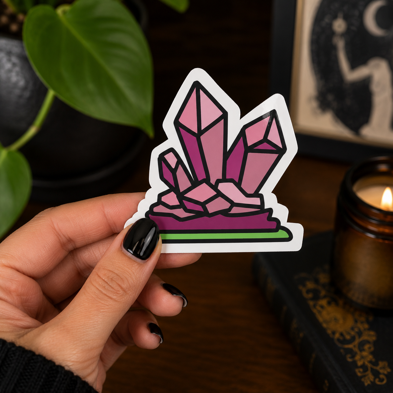 Crystals Sticker