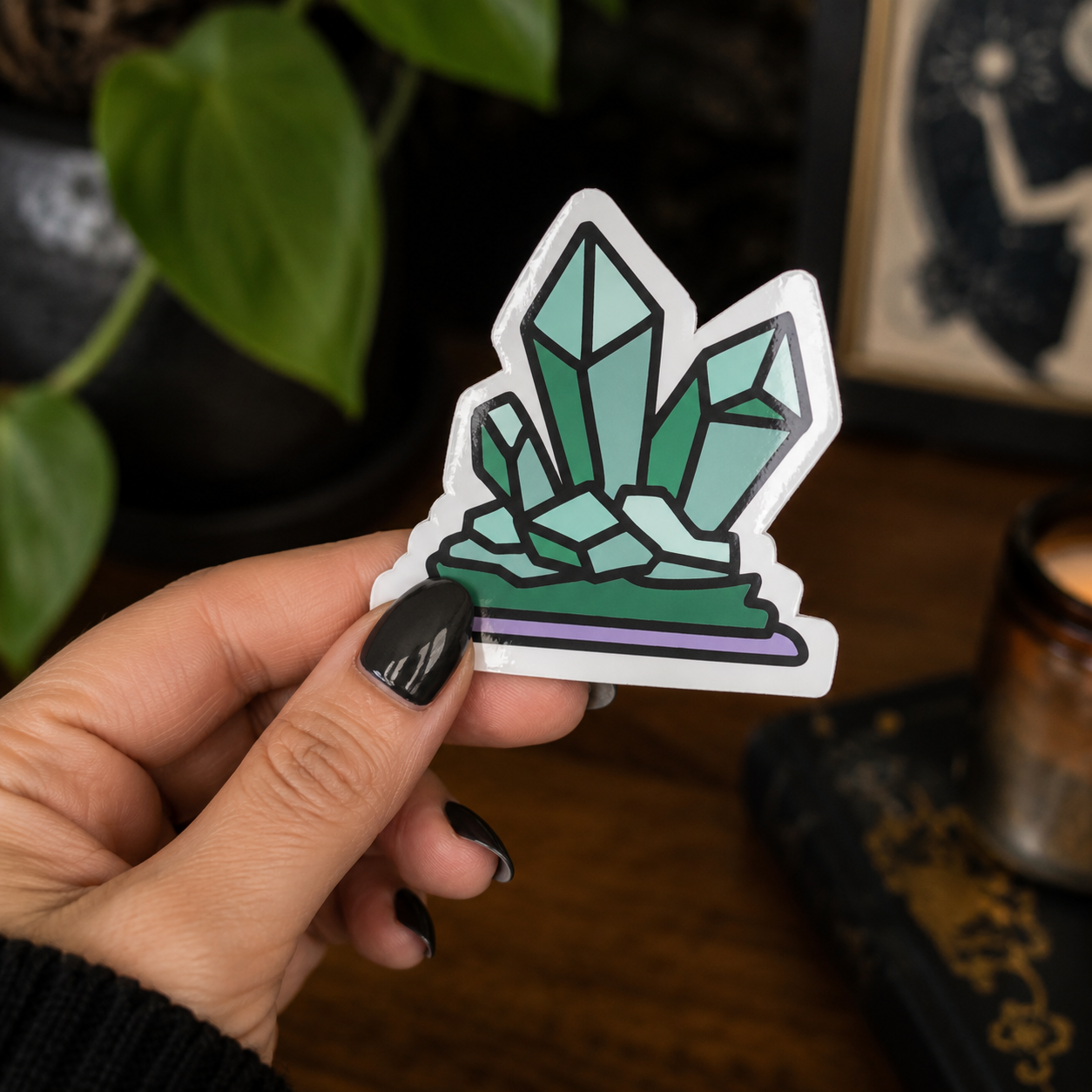 Crystals Sticker